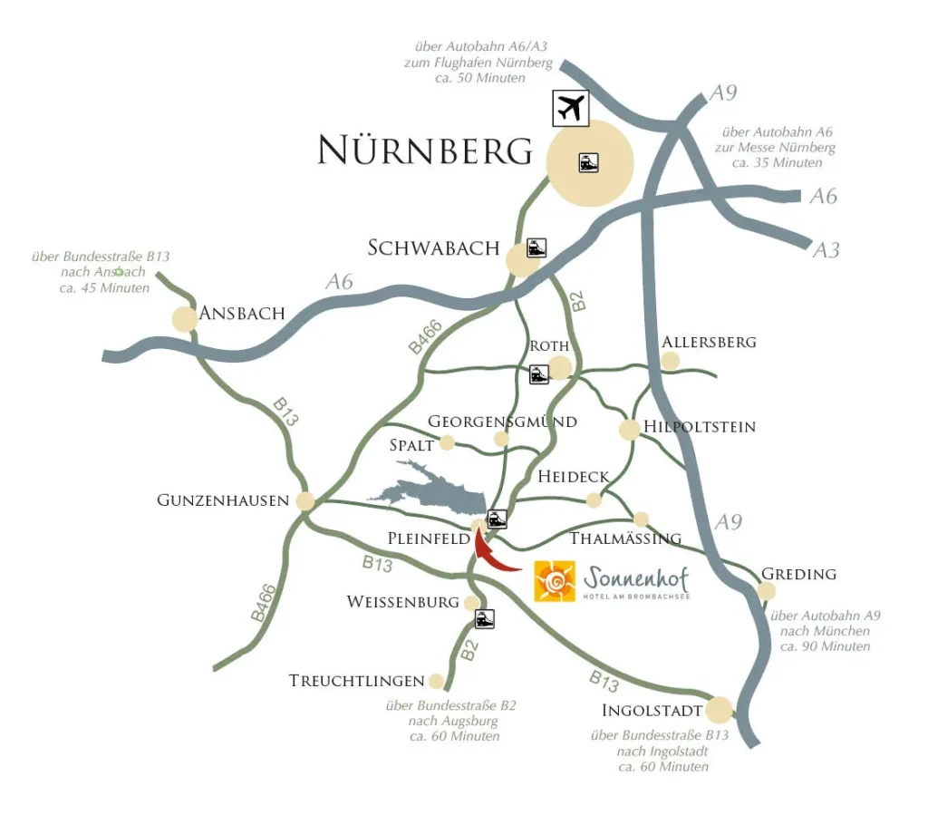 Lageplan Hotel Sonnenhof